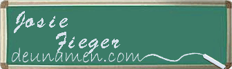Josie Fieger Visitenkarte
